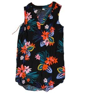 🖤💙Old Navy Floral Dress Sz L💙🖤
